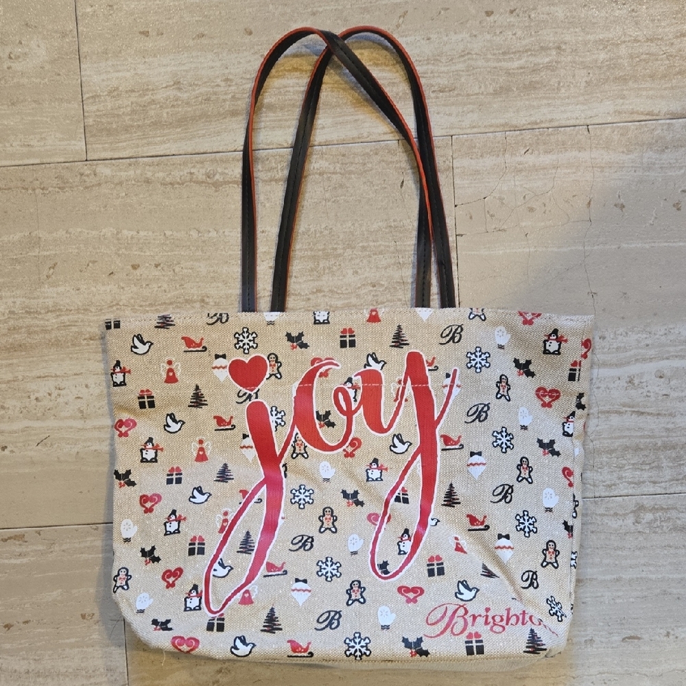 Brighton "Joy" Merry & Brighton Canvas Tote Bag